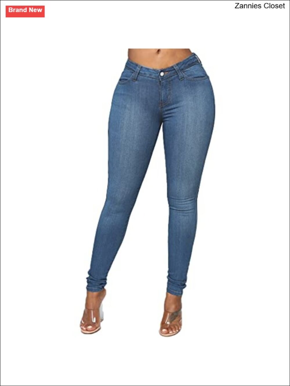 High Waisted Butt Lift Skinny Stretch Jeans Colombian Style